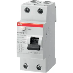 ABB 25A 2P ELCB TEST F202-AC