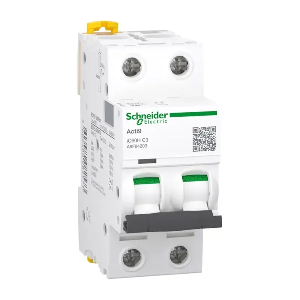 iC60H - miniature circuit breaker - 2P - 3A - C curve