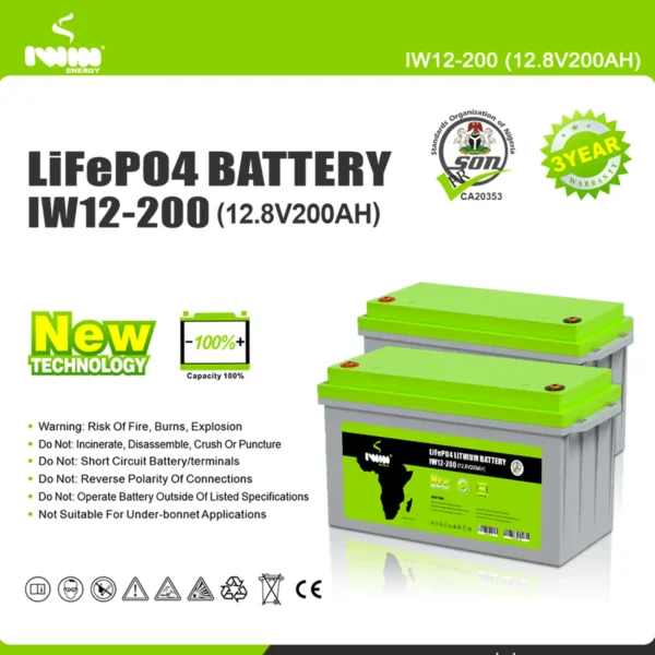 IWin LiFePO4 Lithium Battery 200Ah