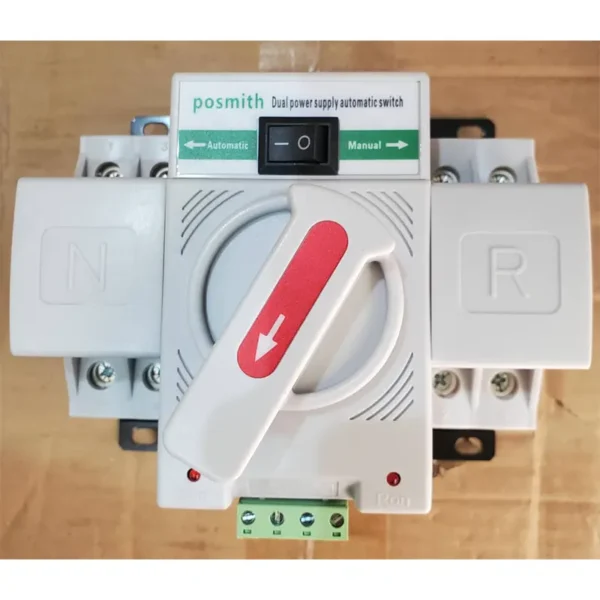 POSMITH AUTOMATIC CHANGE-OVER/TRANSFER SWITCH (ATS) 63A SINGLE PHASE